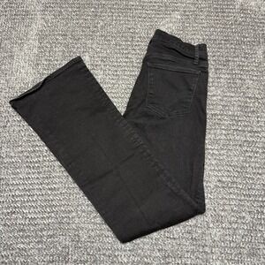 GAP Womens Jeans 28R Perfect Boot Mid Rise Bootcut Flare Black Denim